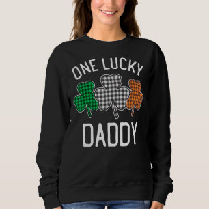 Sweatshirt Un Lucky Daddy St Patrick's Day Irlandais Drapeau 