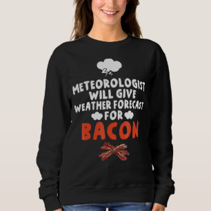Sweatshirt Un Météorologue Donnera Des Prévisions Météorologi