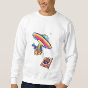 Sweatshirt Un OVNI livre de la pizza.