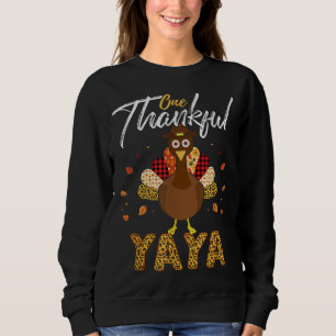 Sweatshirt Un Remerciement YAYA Grand-mère Turquie Thanksgivi