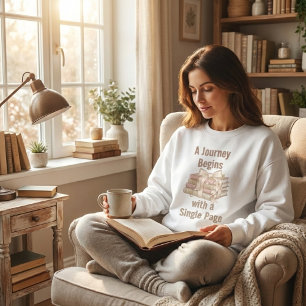 Sweatshirt Un voyage commence avec une seule page : Amoureux