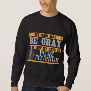 Sweatshirt Une chirurgie grise plus ancienne de cheveux de