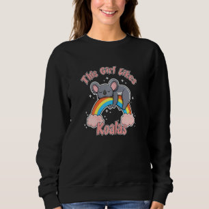 Sweatshirt Une fille aime Koalas mignon Ours Koala Australien