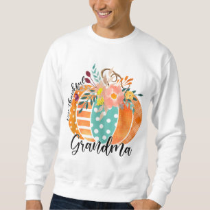 Sweatshirt Une grand-mère a plaidé le Citrouille d'automne Th