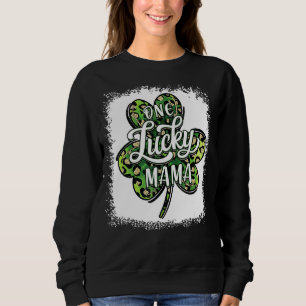 Sweatshirt Une maman Jour de la Saint Patrick Lucky, mère Sha