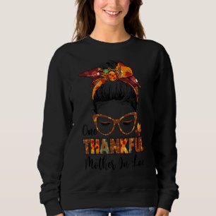 Sweatshirt Une Mère Remerciée En Droit Messy Bun Automne Merc