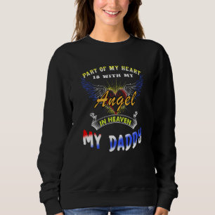 Sweatshirt Une partie de mon cœur est avec mon ange au ciel m
