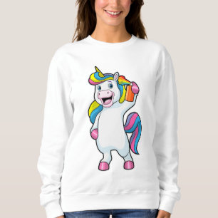 Sweatshirt Unicorne comme coiffeur avec aérosol
