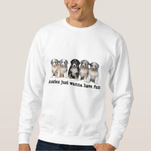 Sweatshirt unisexe de chiots australiens de berger
