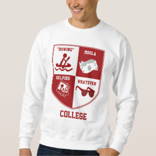 Sweatshirt Université Crest Parody College Design sportif