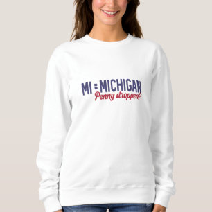 Sweatshirt USA - MI = Michigan Pas Minnesota Confusion