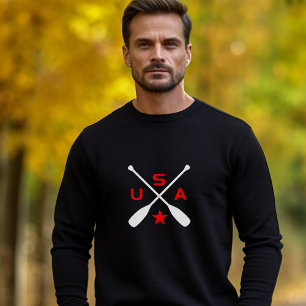Sweatshirt USA Oars à pédales croisées avec Star Dark Color