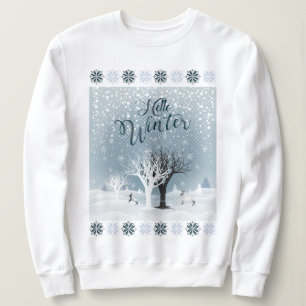 Sweatshirt Vacances d'hiver Conte de fées Imaginaire Forêt 