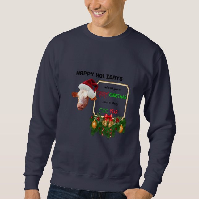 Sweatshirt vacances heureuses (Devant)