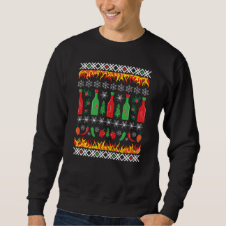 Sweatshirt Vacances moches Sauce chaude de Noël