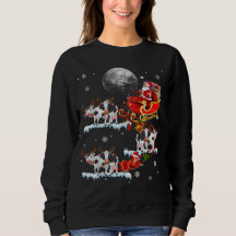 Vache de Noël Lover Père Noël équitation Reindeer 