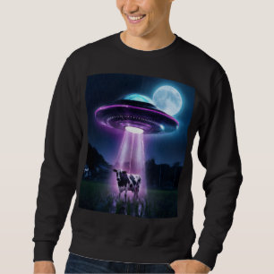 Sweatshirt Vache rencontre des aliens.