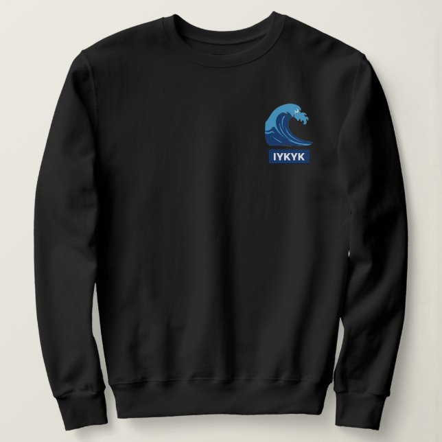 Sweatshirt Vague Bleue (Design devant)