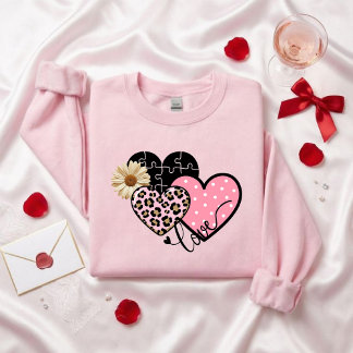Sweatshirt Valentine's Day heart sweater