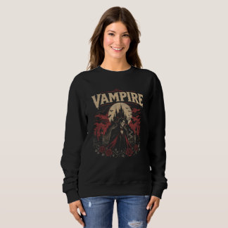 Sweatshirt Vampire gothique vintage - Ambiance Halloween