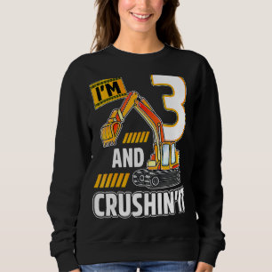 Sweatshirt Véhicules vieux de 3 ans Construction Excavateur B