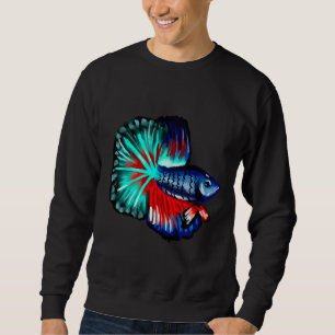 Sweatshirt Veiltail Betta Fish Clipart Watercolor Corals Sket