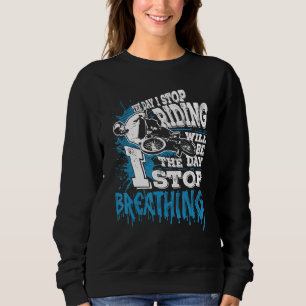 Sweatshirt Vélo Bmx Vélo Vélo Stunt Respiration Bmx