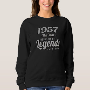 Sweatshirt Vélos Mtb Vintage 1957 Anniversaire Légendes Mtb M