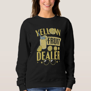 Sweatshirt Vendeur de Fruits jaune citron Stand de citron
