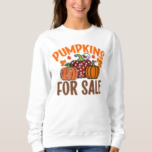 Sweatshirt Vente de citrouilles saisonnières d'automne