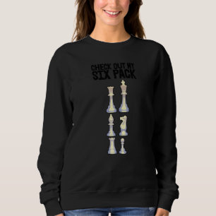 Sweatshirt Vérifiez Mes Six Paquets Joueuses d'échecs Femme
