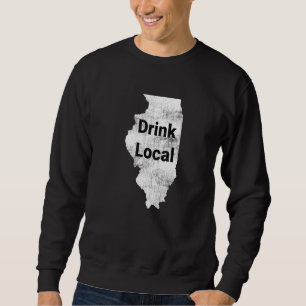 Sweatshirt Verre Illinois Trouvé Local