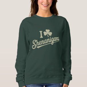 Sweatshirt Vert Drôle Irlandais Patty's Trèfle Saint Patrick