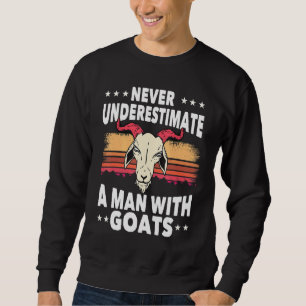 Sweatshirt Vêtements caprins pour hommes chèvre animal fermie