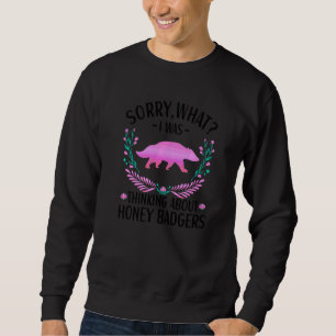 Sweatshirt Vêtements De Blaireau De Miel Pour Filles Et Femme