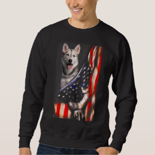 Sweatshirt Vêtements de chien patriotique Usa drapeaux Sibéri