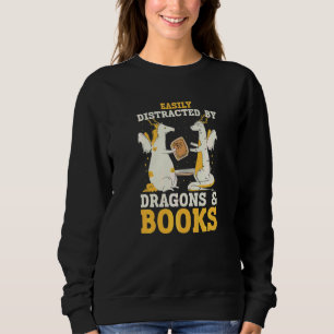 Sweatshirt Vêtements de dragon de livre pour bibliothèques de