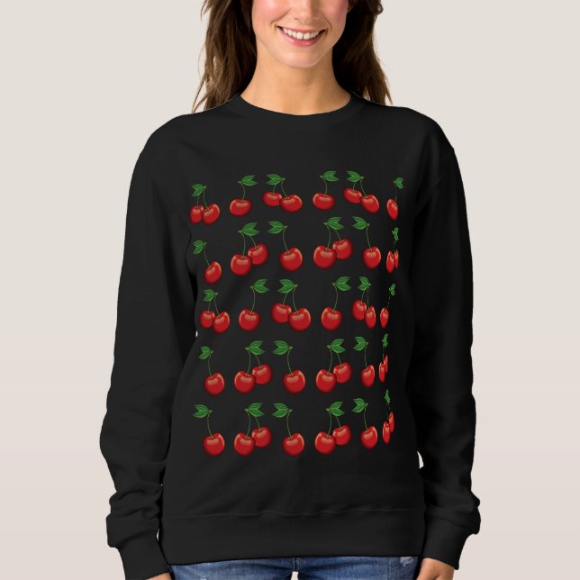 Sweatshirt Vêtements de grande cerise Cherry Lover (Devant)