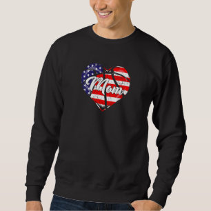 Sweatshirt Vêtements de maman de basket-ball de drapeau améri
