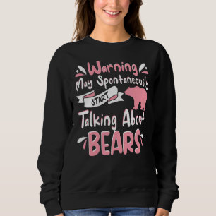 Sweatshirt Vêtements Ours Grizzly Animaux De Faune Pour Les F
