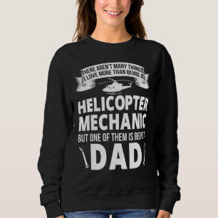 Sweatshirt Vêtements pour papa mécanicien d'hélicoptère homme