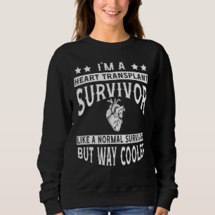Sweatshirt Vêtements pour survivants de transplantation cardi