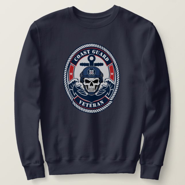 Sweatshirt Vétéran des garde-côtes (Design devant)