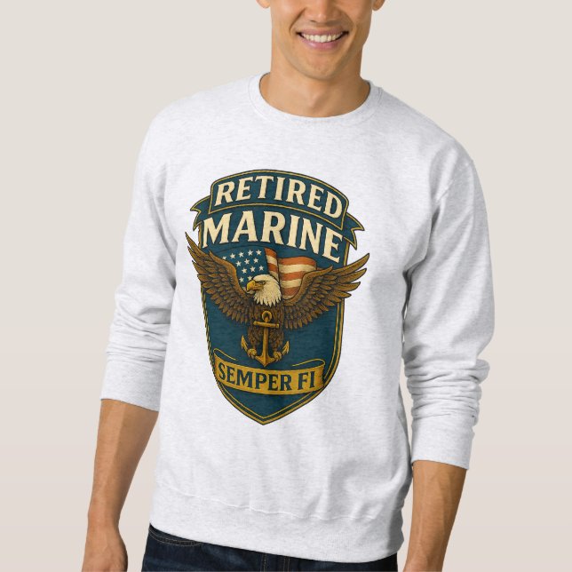 Sweatshirt Vétéran du Corps des Marines (Devant)