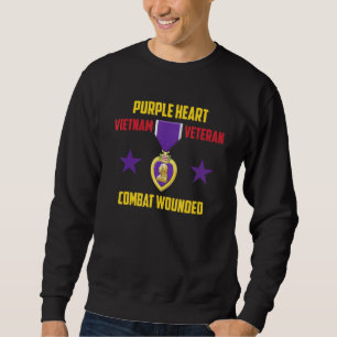 Sweatshirt Vétérinaire du Viêt-nam au coeur pourpre