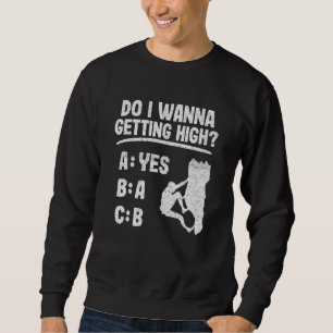 Sweatshirt Veux-Je Obtenir Une Escalade Rocheuse Bouldering É