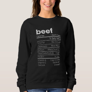 Sweatshirt Viande de boeuf de Noël Viande de vache La valeur