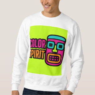 Sweatshirt Vibes Aztec - Tee graphique en néon gras