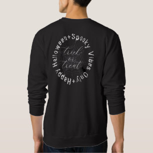 Sweatshirt Vibes Éffrayantes Araignée Seulement Famille Corre