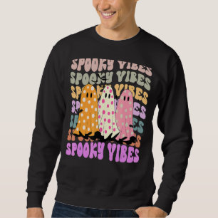 Sweatshirt Vibes Éffrayantes rétro Super mignonnes Filles Fan